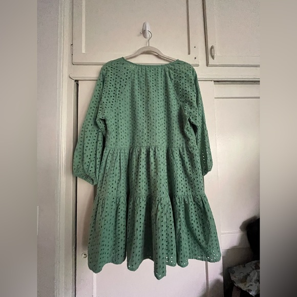 Karina Grimaldi Irina Eyelet Mini Dress in Sage size XS from Revolve - Picture 9 of 14